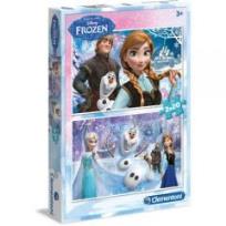 Okładka książki Puzzle 2x20 Kraina Lodu