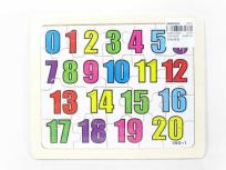 Opakowanie Puzzle drewniane Układanka Cyferki 20