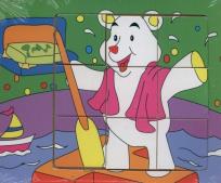 Opakowanie Puzzle drewniane układanka Miś