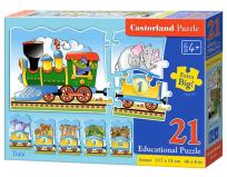 Opakowanie Puzzle Edukacyjne - Train CASTOR