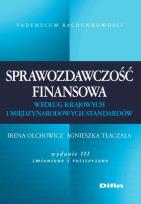 Okładka książki Sprawozdawczość finansowa według krajowych i międzynarodowych standardów