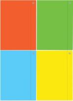 Opakowanie Teczka z gumką A4+Fluo (10szt)