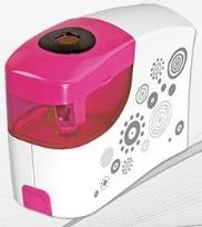 Okładka książki Temperówka na baterie różowo-biała