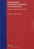 Okładka książki Umyślność w prawie karnym i psychologii