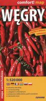 Opakowanie Węgry 1:520 000 laminowana mapa samochodowa