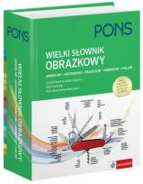 Okładka książki Wielki słownik obrazkowy angielski hiszpański francuski niemiecki polski