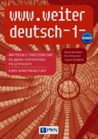 Okładka książki www.weiter deutsch 1 Materiały ćwiczeniowe do języka niemieckiego Kurs kontynuacyjny