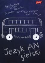 Opakowanie Zeszyt A5 Język angielski w kratkę 60 kartek 10 sztuk