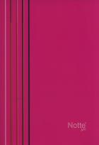 Opakowanie Zeszyt A5 Narcissus Arc w kratkę 80 kartek różowy