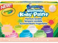 Opakowanie Zmywalne neonowe farby 6 kolorów CRAYOLA