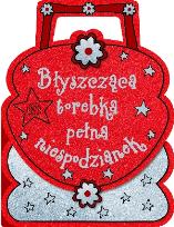 Okładka książki Błyszcząca torebka pełna niespodzianek
