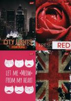 Opakowanie Brulion A5 w kratkę 96 kartek 5 sztuk mix