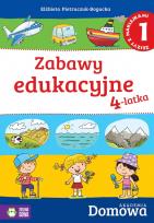 Okładka książki Domowa akademia Zabawy edukacyjne 4-latka Część 1