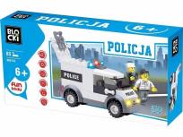 Opakowanie Klocki Blocki Policja furgonetka 85 elementów
