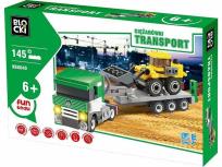 Opakowanie Klocki Blocki Transport Ciężarówka ze spychaczem  145 elementów
