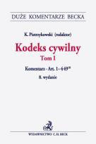 Okładka książki Kodeks cywilny. Tom I. Komentarz do art. 1-449
