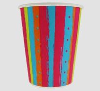 Opakowanie Kubeczki papierowe Pastelowe paski 6 sztuk