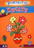 Okładka książki Kwiaty - pokoloruj