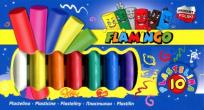 Opakowanie Plastelina flamingo 10 kolorów