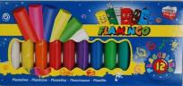 Opakowanie Plastelina flamingo 12 kolorów