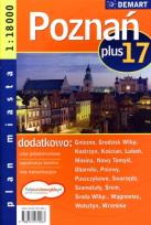 Okładka książki Poznań plus 17 atlas miast 1:18 000