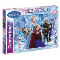 Okładka książki Puzzle 104 Brilliant Kraina Lodu