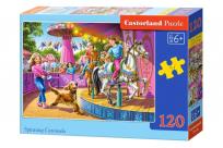Okładka książki Puzzle 120 Spinning Carousels CASTOR