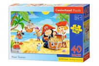 Okładka książki Puzzle 40 maxi - Pirate Treasure CASTOR