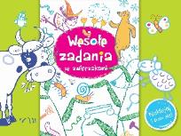 Okładka książki Wesołe zadania ze zwierzakami. Naklejaj i baw się!