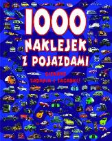 Okładka książki 1000 naklejek z pojazdami