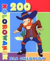 Okładka książki 200 kolorowanek dla chłopców