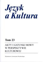 Okładka książki Akty i gatunki mowy w perspektywie kulturowej