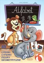 Okładka książki Alfabet. 40 naklejek PASJA