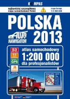 Okładka książki Atlas samochodowy 1:200 000  Polska 2013 TIR