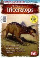 Okładka książki Dinozaury T2 Triceratops. Książka + figurka