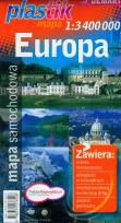 Okładka książki Mapa samochodowa Europa Plastik