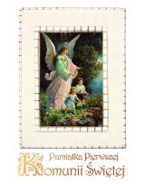 Okładka książki Pamiątka Pierwszej Komunii Świętej anioł stróż