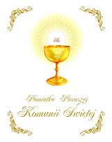Okładka książki Pamiątka Pierwszej Komunii Świętej kielich