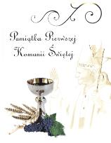 Okładka książki Pamiątka Pierwszej Komunii Świętej papież i kiel.2