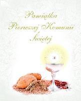 Okładka książki Pamiątka Pierwszej Komunii Świętej z kłosami 2013