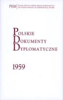 Okładka książki Polskie Dokumenty Dyplomatyczne 1959