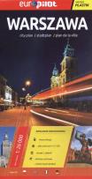 Okładka książki Warszawa Europilot plan miasta