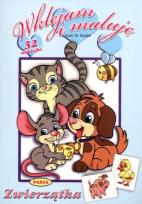 Okładka książki Wklejam i maluję - Zwierzątka