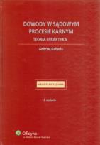 Okładka książki Dowody w sądowym procesie karnym