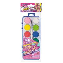 Opakowanie Farby akwarelowe Barbie Power 12 kolorów