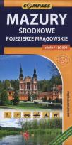 Opakowanie Mazury środkowe Pojezierze Mrągowskie Mapa turystyczna 1:50 000