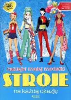 Okładka książki Naklejki małej modelki. Stroje na każdą okazję