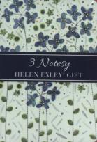 Opakowanie Notesiki zielone kwiaty 3 sztuki