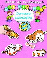 Okładka książki Obrazki dla naj. Naklejanki - Domowe zwierzątka