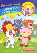 Okładka książki Pluszaki rozrabiaki Cztery pory roku w Pluszakowie + CD